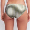 Classic Bikini Bottoms Olive, Ivory Stripe