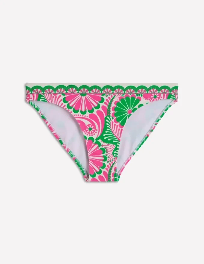 Classic Bikini Bottoms Pink, Euphoric Gardens