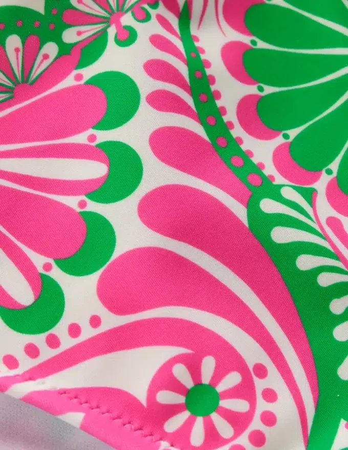 Classic Bikini Bottoms Pink, Euphoric Gardens