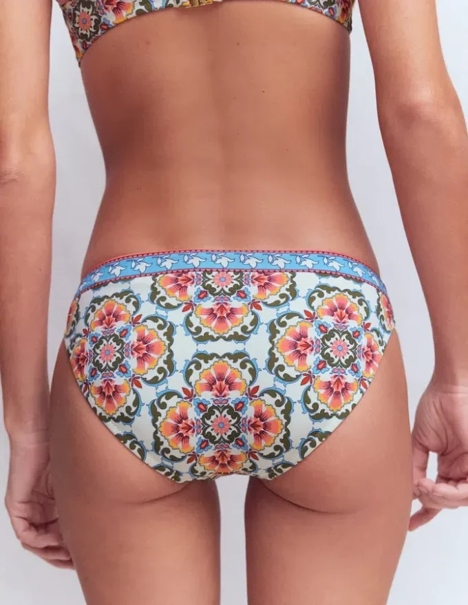 Classic Bikini Bottoms Pink, Ornamental Trellis Classic Bikini Bottoms Pink, Ornamental Trellis