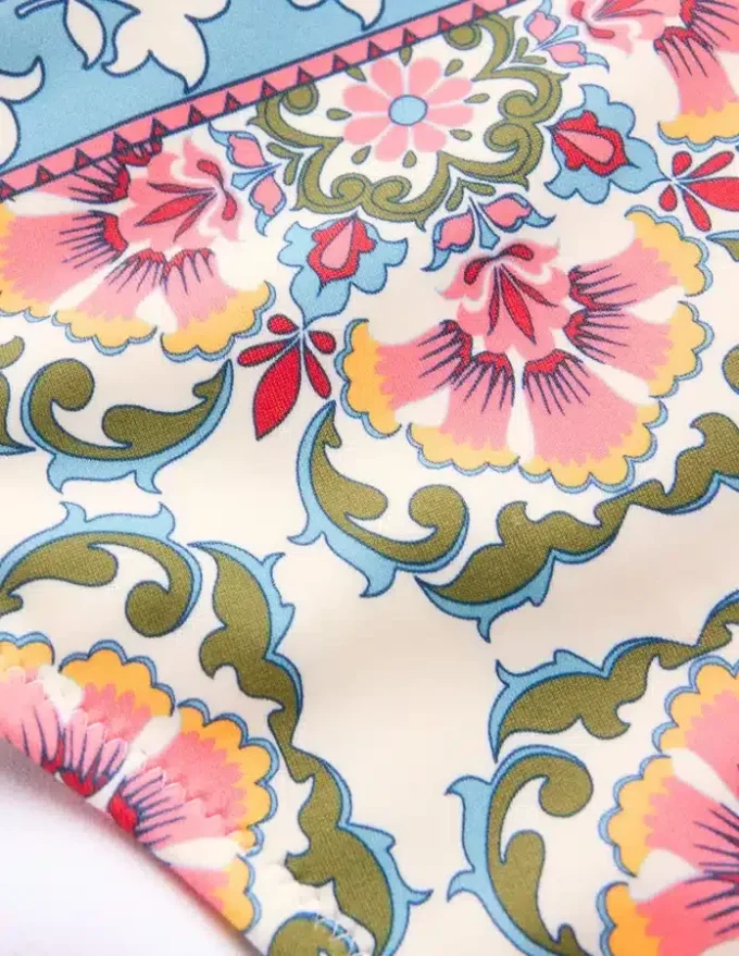 Classic Bikini Bottoms Pink, Ornamental Trellis Classic Bikini Bottoms Pink, Ornamental Trellis