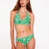 Classic Bikini Bottoms Rich Emerald, Ornate Tropic