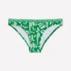 Classic Bikini Bottoms Rich Emerald, Ornate Tropic