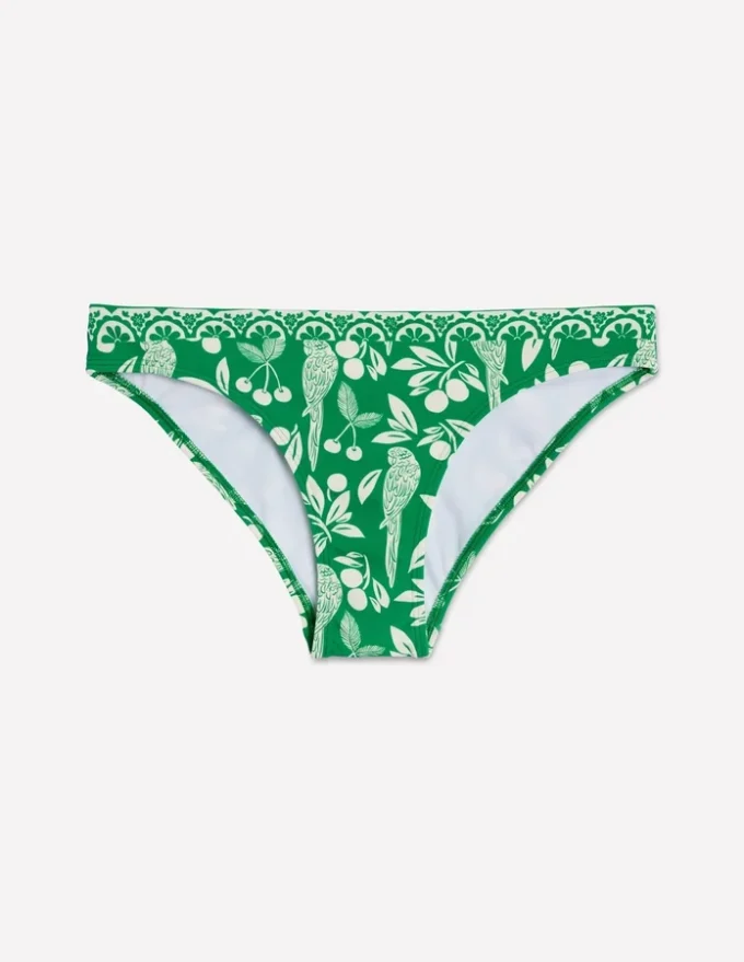 Classic Bikini Bottoms Rich Emerald, Ornate Tropic