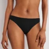 Classic Bikini Bottoms Textured Black