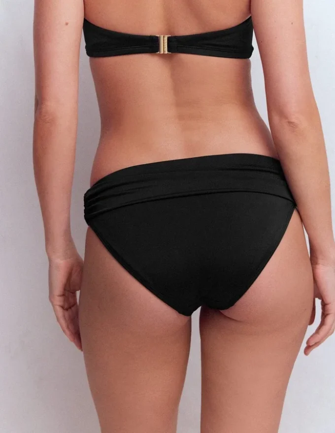 Classic Fold Bikini Bottoms Black