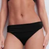 Classic Fold Bikini Bottoms Black