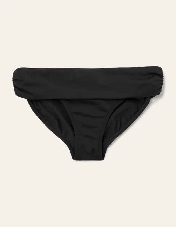 Classic Fold Bikini Bottoms Black