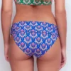 Classic Fold Bikini Bottoms Blue, Ornamental Stamp