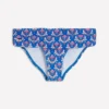 Classic Fold Bikini Bottoms Blue, Ornamental Stamp