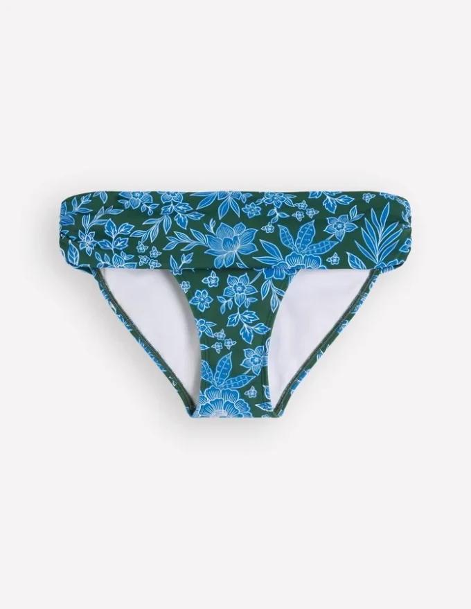Classic Fold Bikini Bottoms Dark Green, Paradise
