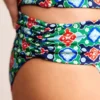 Classic Fold Bikini Bottoms Green Tambourine, Coastal Tile Classic Fold Bikini Bottoms Green Tambourine, Coastal Tile