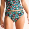 Classic Fold Bikini Bottoms Green Tambourine, Coastal Tile Classic Fold Bikini Bottoms Green Tambourine, Coastal Tile