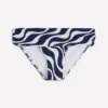 Classic Fold Bikini Bottoms Navy, Rhythmic Wave