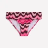 Classic Fold Bikini Bottoms Pink, Zig zag Wave