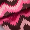 Classic Fold Bikini Bottoms Pink, Zig zag Wave