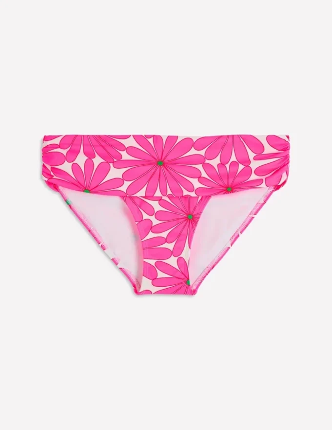 Classic Fold Bikini Bottoms Sangria Sunset, Daisy Blossom