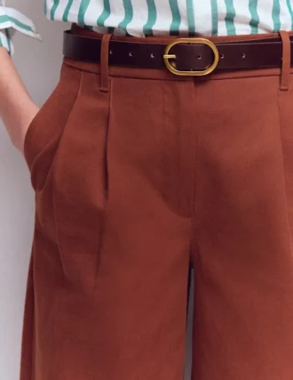 Classic Leather Belt Bitter Choc