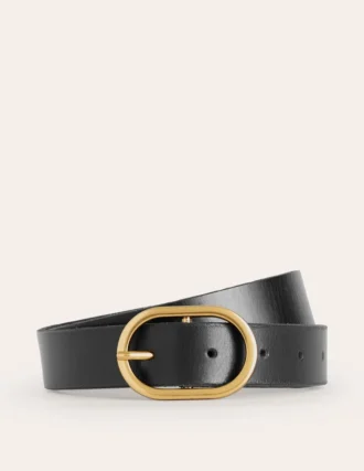 Classic Leather Belt Black