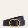 Classic Leather Belt Navy Classic Leather Belt Navy