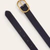 Classic Leather Belt Navy Classic Leather Belt Navy