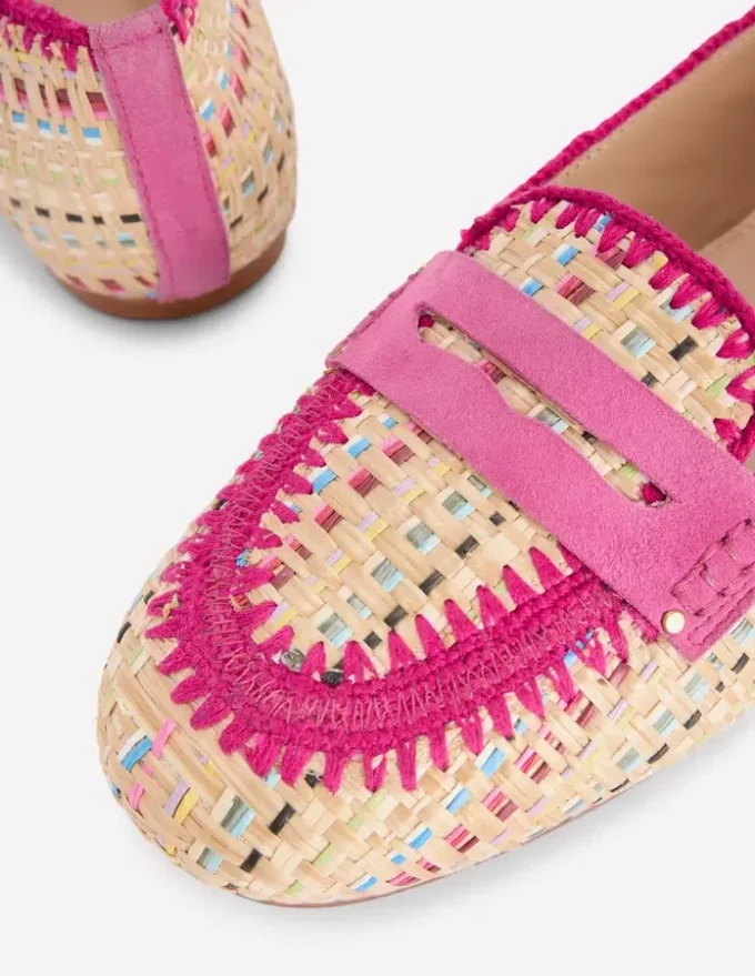 Classic Penny Loafers Multi Raffia Classic Penny Loafers Multi Raffia