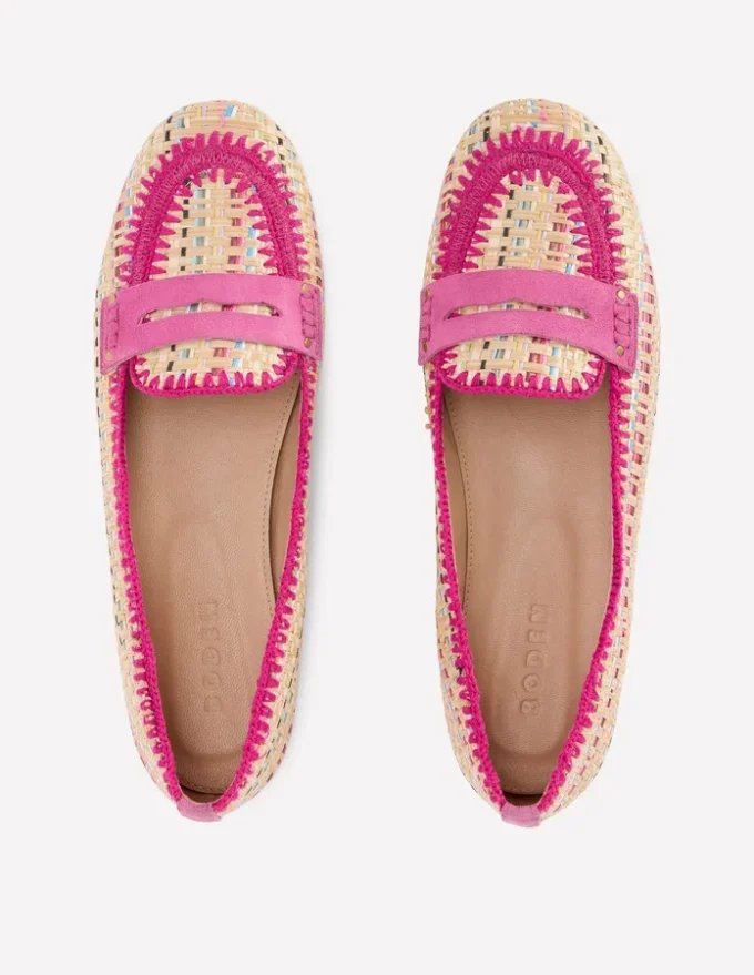 Classic Penny Loafers Multi Raffia Classic Penny Loafers Multi Raffia