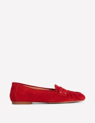 Classic Penny Loafers Red