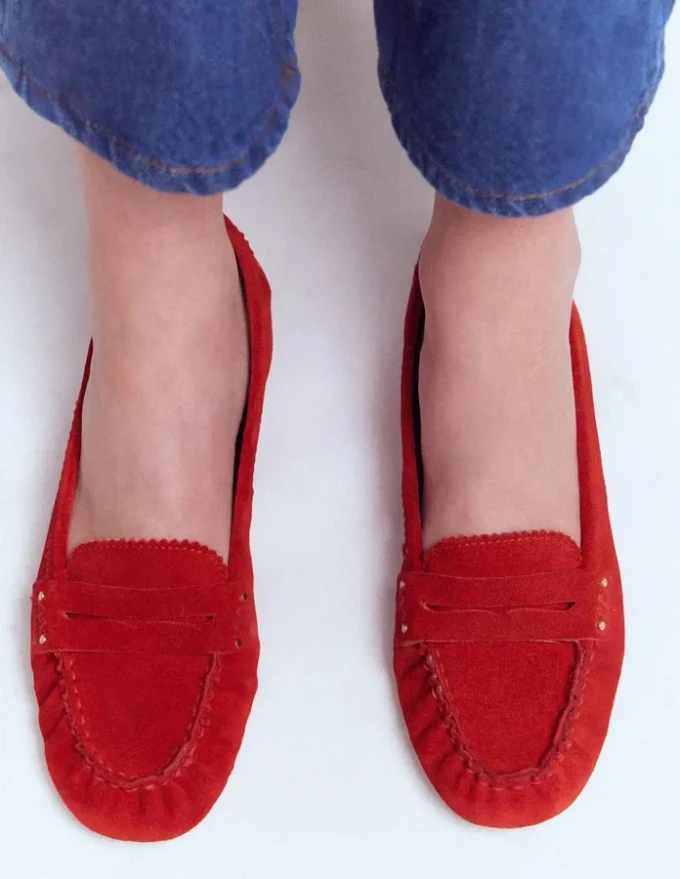Classic Penny Loafers Red Classic Penny Loafers Red