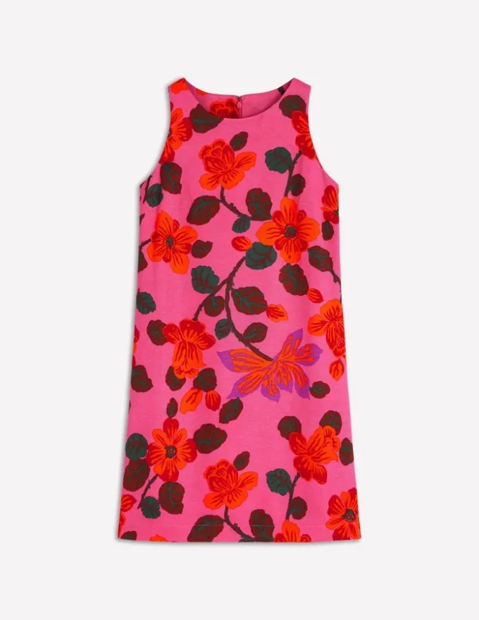 Classic Shift Dress Pink, Elaborate Blossom Classic Shift Dress Pink, Elaborate Blossom