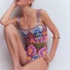 Clean Sweetheart Swimsuit Multi, Ornamental Garden Clean Sweetheart Swimsuit Multi, Ornamental Garden