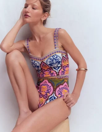 Clean Sweetheart Swimsuit Multi, Ornamental Garden