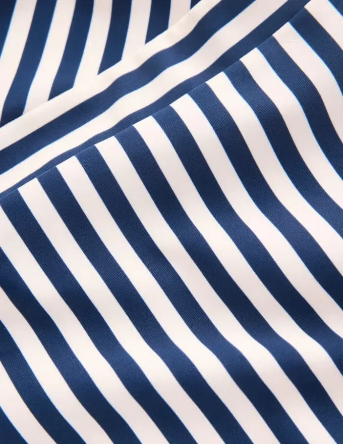 Clean Sweetheart Swimsuit Navy and Ivory Stripe Clean Sweetheart Swimsuit Navy and Ivory Stripe