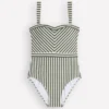 Clean Sweetheart Swimsuit Olive Ivory Stripe Clean Sweetheart Swimsuit Olive Ivory Stripe