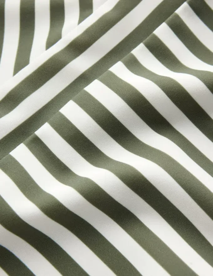 Clean Sweetheart Swimsuit Olive Ivory Stripe Clean Sweetheart Swimsuit Olive Ivory Stripe