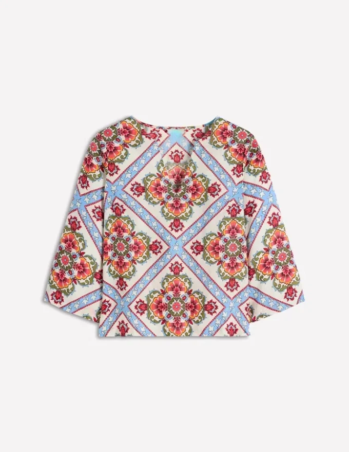 Cleo Linen Top Floral Tile Placement