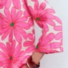Cleo Linen Top Pink, Daisy Blossom Cleo Linen Top Pink, Daisy Blossom