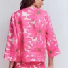 Cleo Linen Top Pink, Daisy Blossom Cleo Linen Top Pink, Daisy Blossom