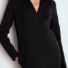 Colette Ottoman Shift Dress Black Colette Ottoman Shift Dress Black