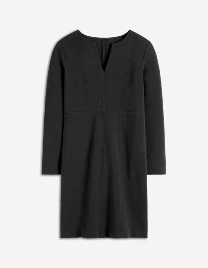 Colette Ottoman Shift Dress Black Colette Ottoman Shift Dress Black