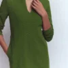 Colette Ottoman Shift Dress Green Fir Colette Ottoman Shift Dress Green Fir