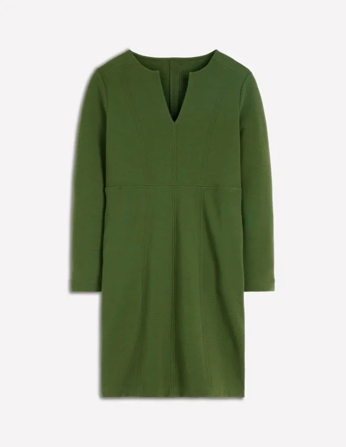 Colette Ottoman Shift Dress Green Fir Colette Ottoman Shift Dress Green Fir