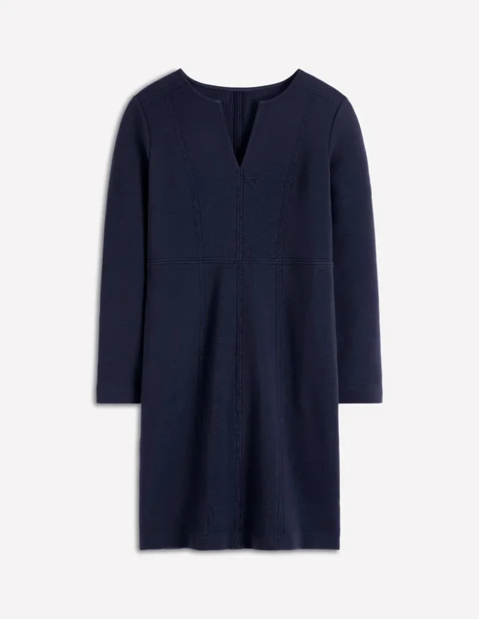 Colette Ottoman Shift Dress Navy Colette Ottoman Shift Dress Navy