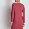 Colette Ottoman Shift Dress Ruby Red