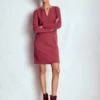 Colette Ottoman Shift Dress Ruby Red