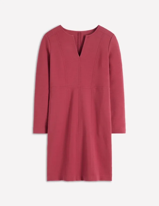 Colette Ottoman Shift Dress Ruby Red