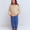 Collared Cable Zip-up Ecru Marl