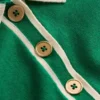 Collared Knitted Midi Dress Fresh Green