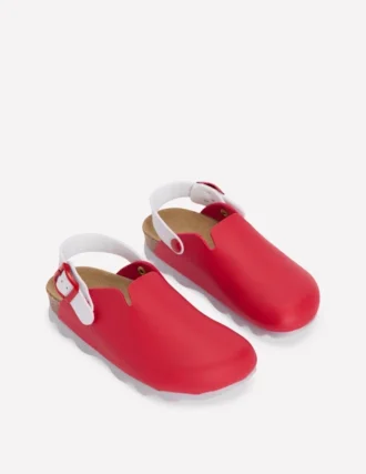Colourblock Clogs Firecracker Red