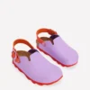 Colourblock Clogs VIOLET TULIP/ HOT CORAL